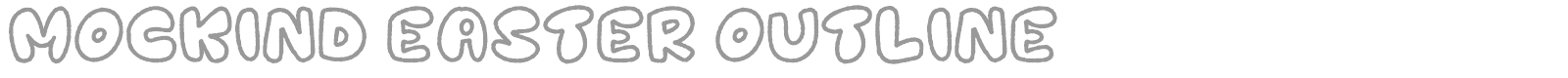 Mockind Easter font preview